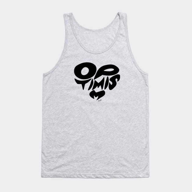 Optimism (black) Tank Top by AyeletFleming